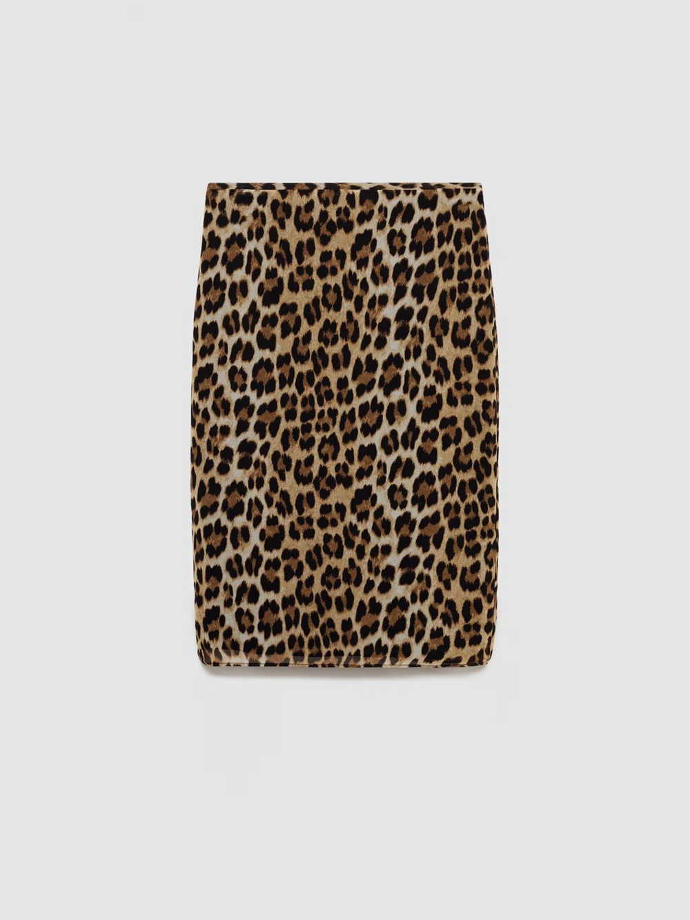 Mango Leopard Print Midi Skirt in Brown and Black NWT - Picture 2 of 6